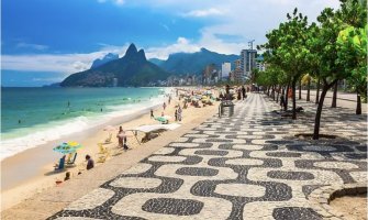 Una imagen de la playa de Copacabana en Río de Janeiro